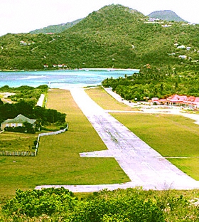 st barthelemy, runway, piste